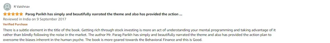 Stocks To Riches BY Parag Parikh review 3